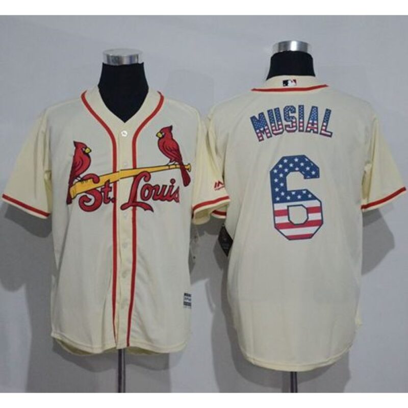 686353d424529_1 Cardinals #6 Stan Musial Cream USA Flag Fashion Stitched MLB Jersey