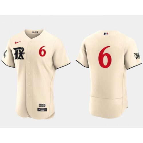68635410c6bc9_1 Men's Texas Rangers #6 Josh Jung Cream 2023 City Connect Flex Base Stitched Baseball Jersey