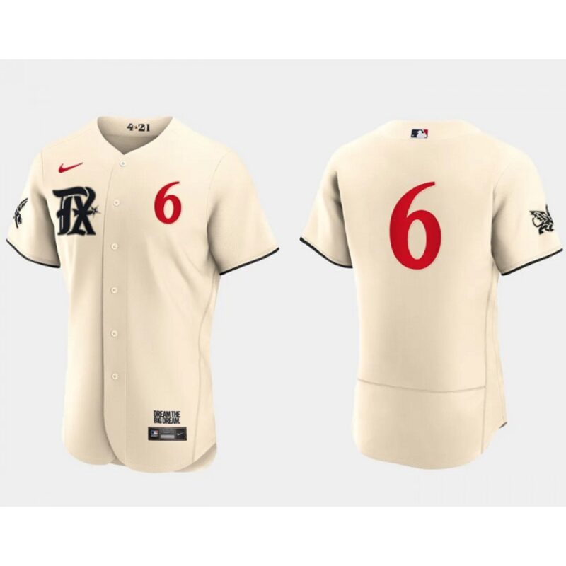 68635410c6bc9_1 Men's Texas Rangers #6 Josh Jung Cream 2023 City Connect Flex Base Stitched Baseball Jersey