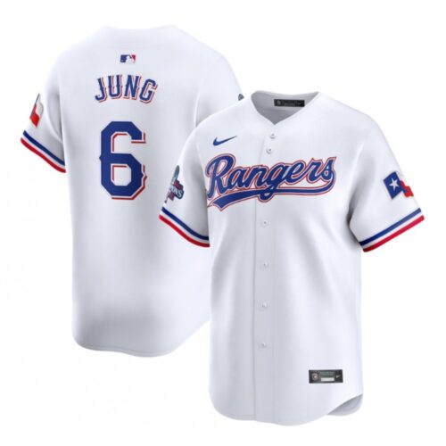 6863541ab866d_1 Men's Texas Rangers #6 Josh Jung White 2023 World Series Champions Stitched Baseball Jersey