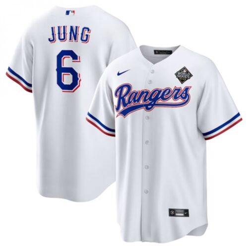 68635421808b8_1 Men's Texas Rangers #6 Josh Jung 2023 White World Series Stitched Baseball Jersey