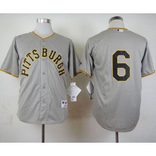 6863549aeaeb1_1 Pirates #6 Starling Marte Grey 1953 Turn Back The Clock Stitched MLB Jersey