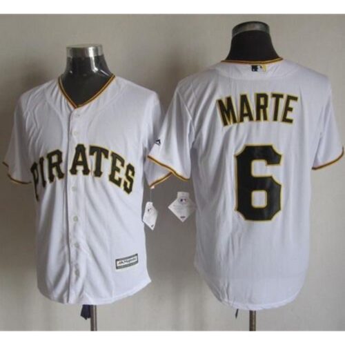 686354a12bdaf_1 Pirates #6 Starling Marte White New Cool Base Stitched MLB Jersey