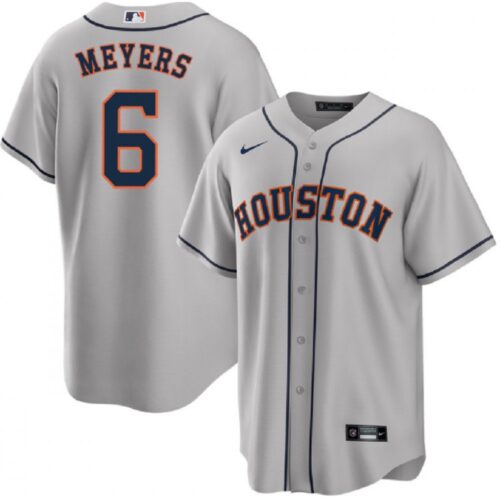 686354c02f12f_1 Men's Houston Astros #6 Jake Meyers Grey Cool Base Stitched Baseball Jersey