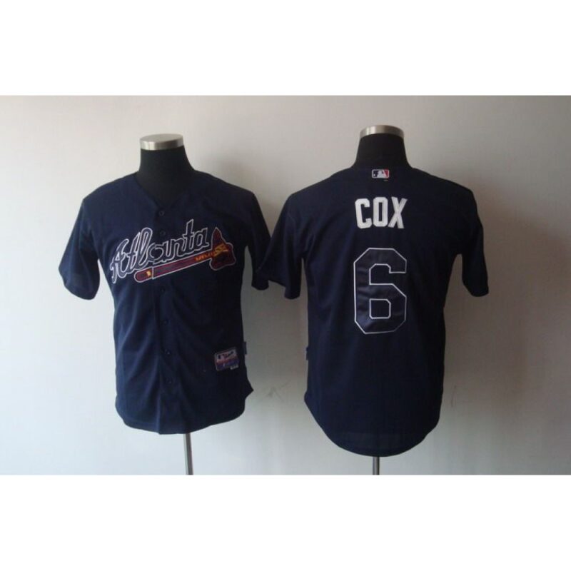 686354ca7471b_1 Braves #6 Bobby Cox Blue Stitched MLB Jersey