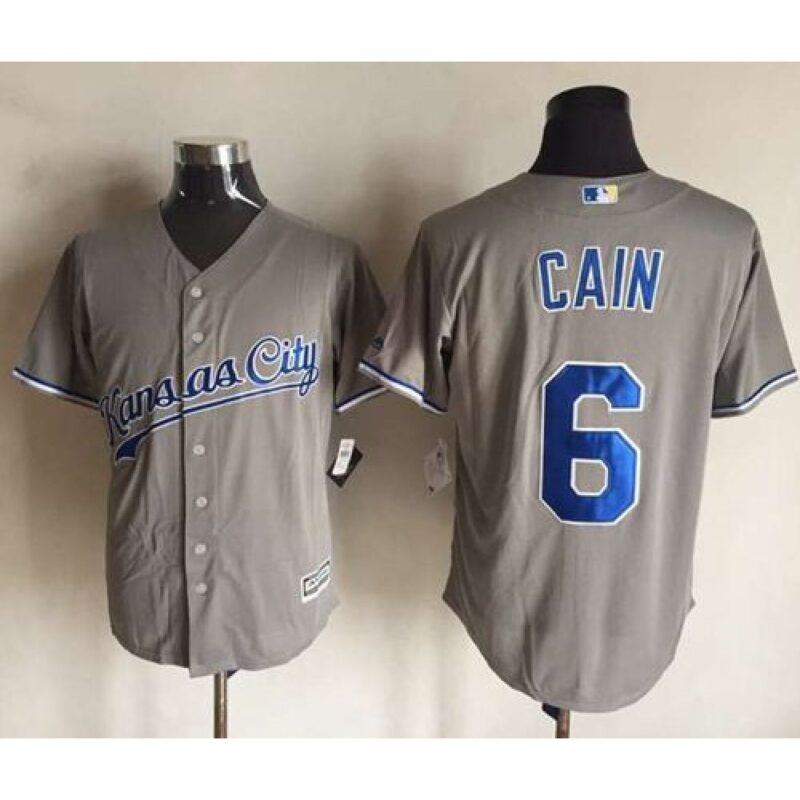68635500a8ea3_1 Royals #6 Lorenzo Cain New Grey Cool Base Stitched MLB Jersey
