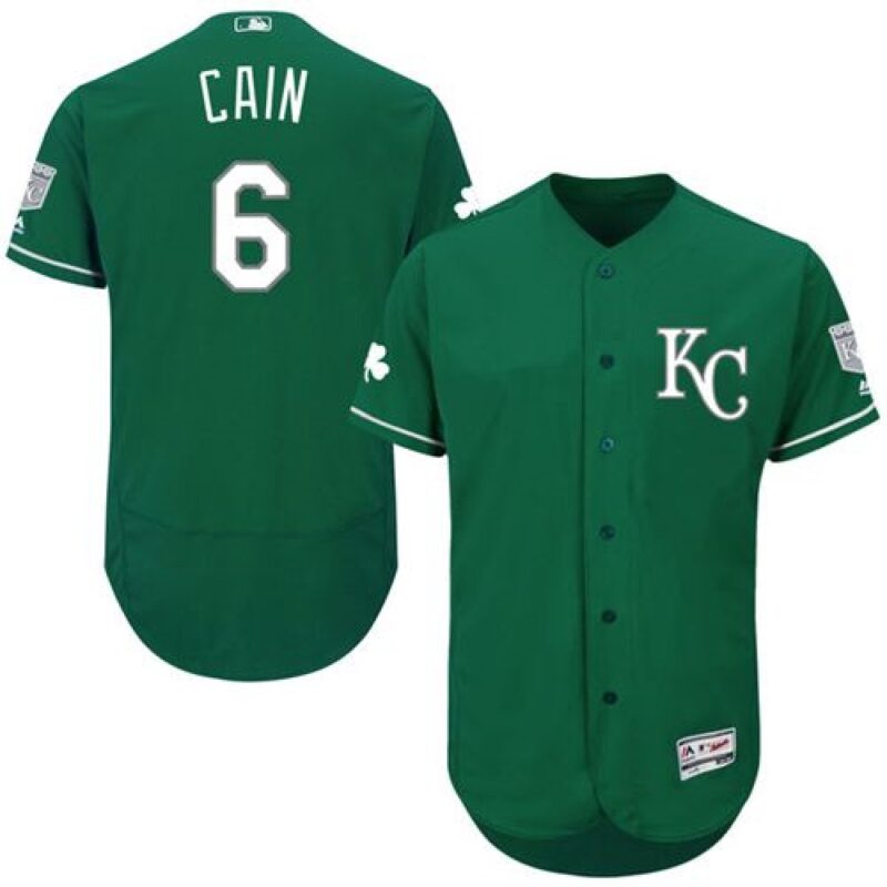 6863568701483_1 Royals #6 Lorenzo Cain Green Celtic Flexbase Authentic Collection Stitched MLB Jersey