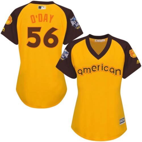 6863570deb9a1_1 Orioles #56 Darren O'Day Gold 2016 All-Star American League Women's Stitched MLB Jersey