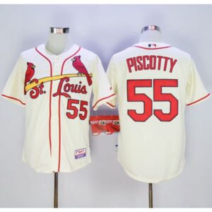 686357916f62a_1 Cardinals #55 Stephen Piscotty Cream Cool Base Stitched MLB Jersey