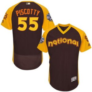 686357a8def17_1 Cardinals #55 Stephen Piscotty Brown Flexbase Authentic Collection 2016 All-Star National League Stitched MLB Jersey