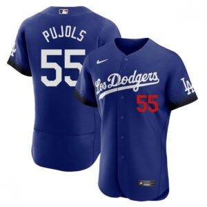 68635824e5468_1 Men's Los Angeles Dodgers #55 Albert Pujols 2021 Royal City Connect Flex Base Stitched Baseball Jersey
