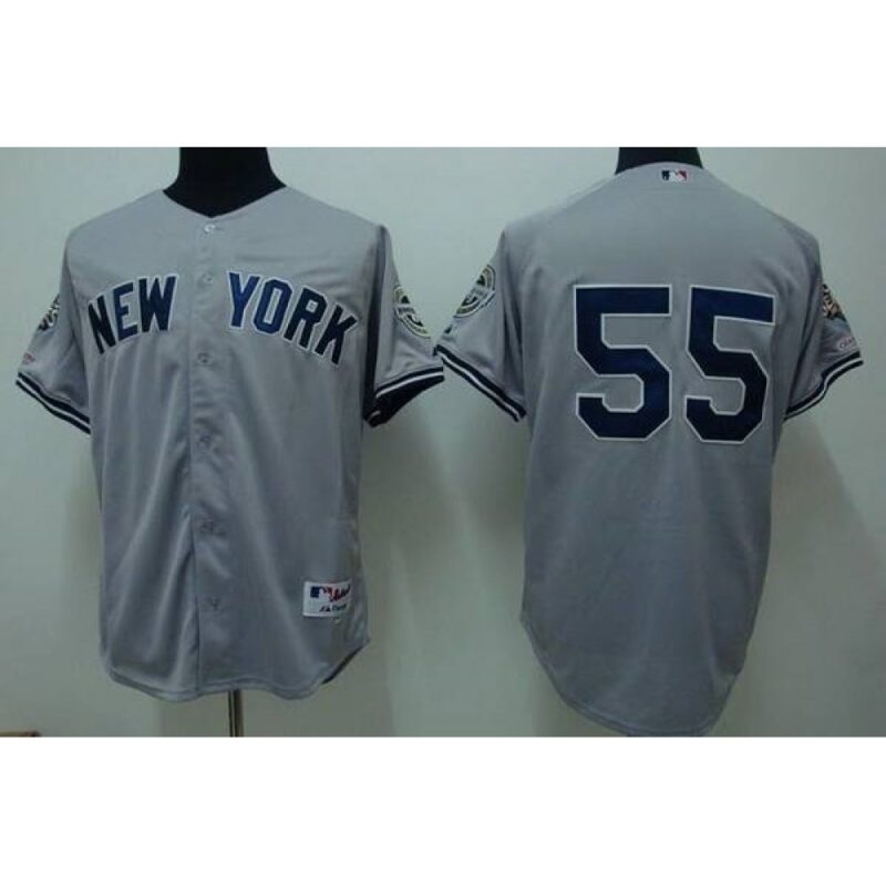 6863586aa66f6_1 Yankees #55 Hideki Matsui Stitched Grey Youth MLB Jersey