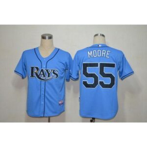 6863588512f2f_1 Rays #55 Matt Moore Light Blue Cool Base Stitched MLB Jersey