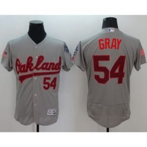 Athletics #54 Sonny Gray Grey Fashion Stars & Stripes Flexbase Authentic Stitched MLB Jersey