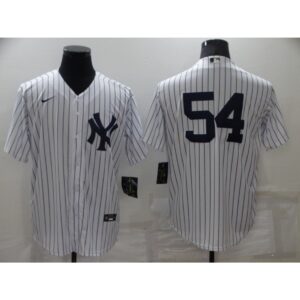 6863599749735_1 Men's New York Yankees #54 Aroldis Chapman White Cool Base Stitched Baseball Jersey