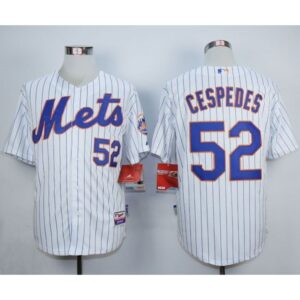 686359e925dc7_1 Mets #52 Yoenis Cespedes White Home Cool Base Stitched MLB Jersey