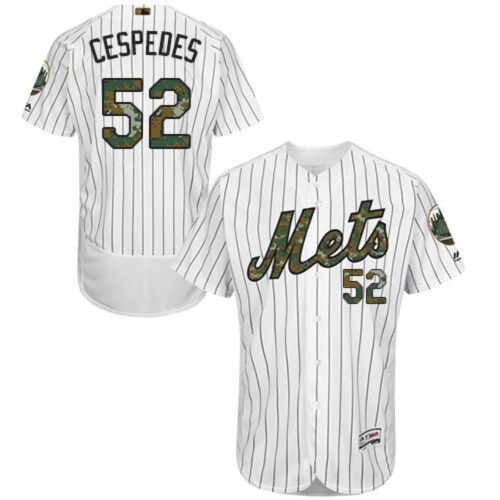 686359f952f9b_1 Mets #52 Yoenis Cespedes White(Blue Strip) Flexbase Authentic Collection 2016 Memorial Day Stitched MLB Jersey