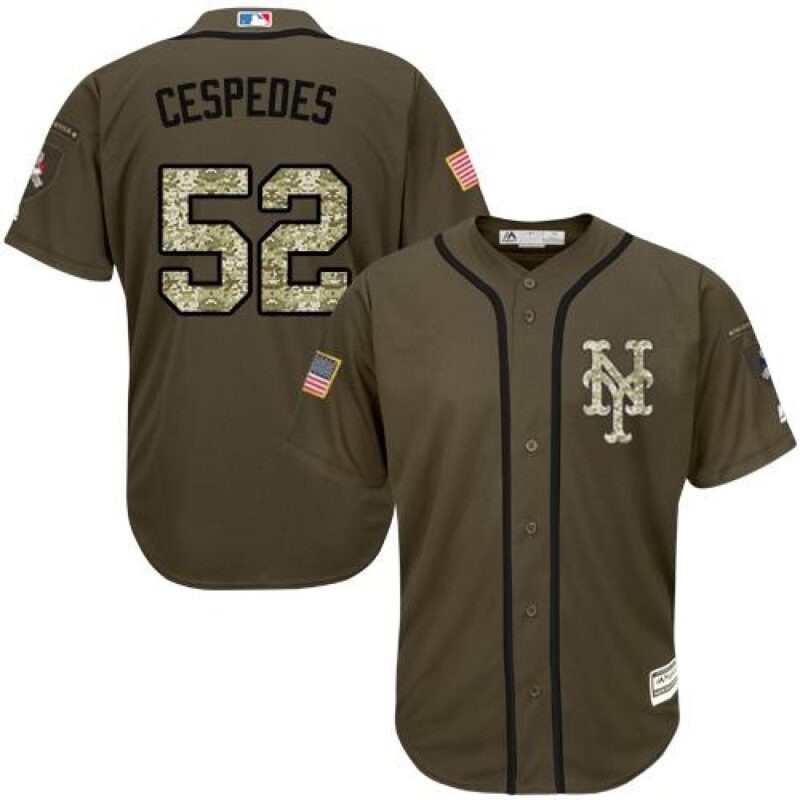68635a071c362_1 Mets #52 Yoenis Cespedes Green Salute to Service Stitched Youth MLB Jersey