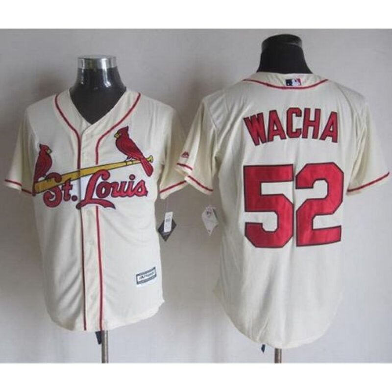 68635a1094ef0_1 Cardinals #52 Michael Wacha Cream New Cool Base Stitched MLB Jersey