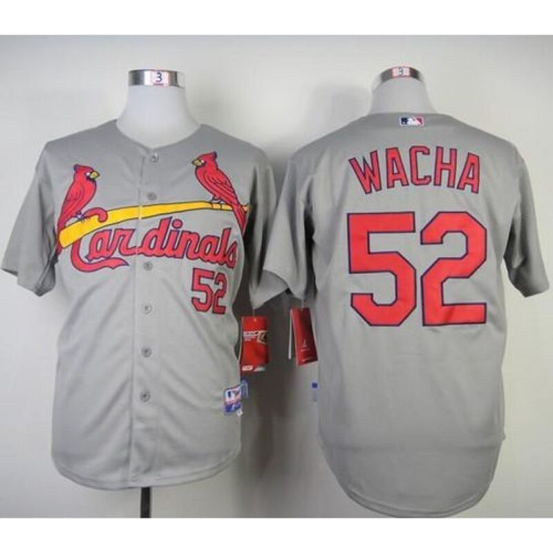 68635a13dd1cb_1 Cardinals #52 Michael Wacha Grey Cool Base Stitched MLB Jersey
