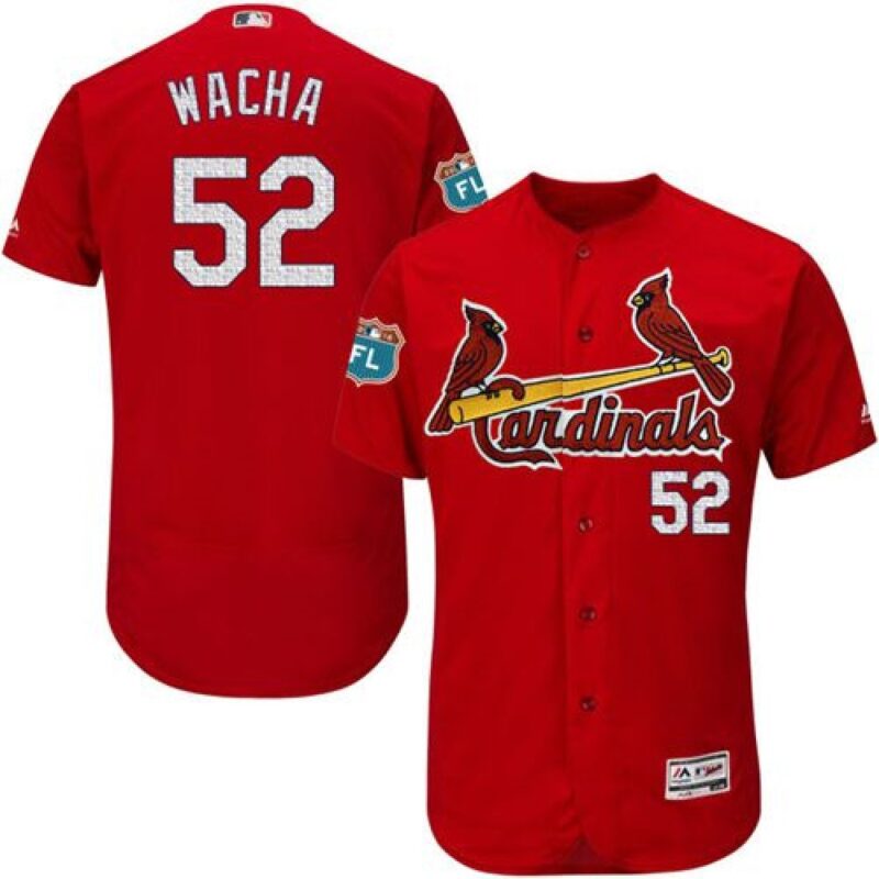 68635a2e34efb_1 Cardinals #52 Michael Wacha Red Flexbase Authentic Collection Stitched MLB Jersey