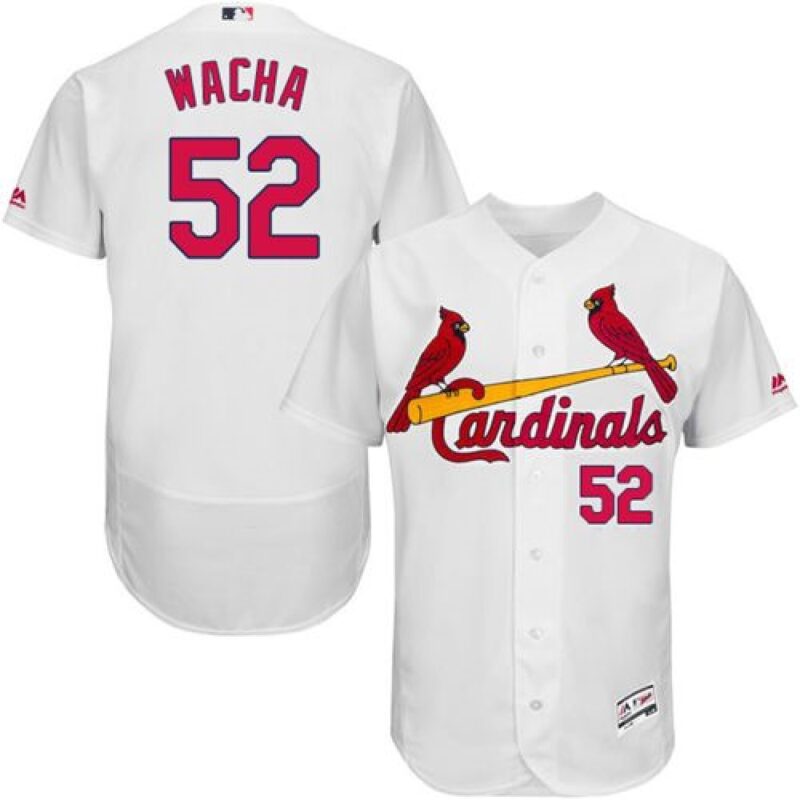 68635a3172a7b_1 Cardinals #52 Michael Wacha White Flexbase Authentic Collection Stitched MLB Jersey