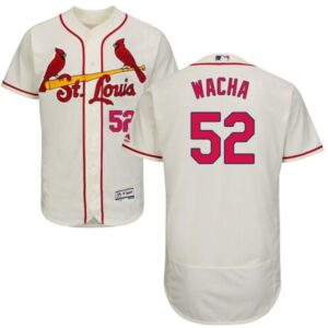 68635a3bb9a52_1 Cardinals #52 Michael Wacha Cream Flexbase Authentic Collection Stitched MLB Jersey