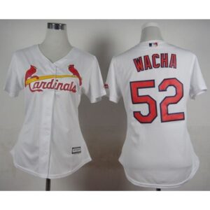 68635a4825ea9_1 Cardinals #52 Michael Wacha White Home Women's Stitched MLB Jersey