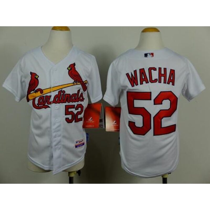 68635a4abc7fc_1 Cardinals #52 Michael Wacha White Cool Base Stitched Youth MLB Jersey