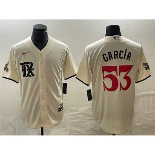 68635a7c6ae16_1 Men's Texas Rangers #53 Adolis Garcia Cream City Connect Cool Base Stitched Baseball Jersey