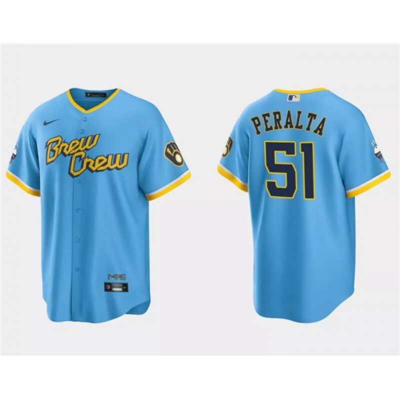 68635b09468fb_1 Men's Milwaukee Brewers #51 Freddy Penalta Powder Blue City Connect Cool Base Stitched Jersey