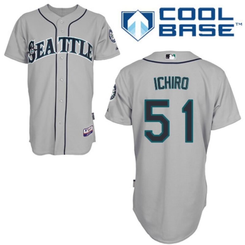 68635b44a3be3_1 Mariners #51 ichiro Suzuki Grey Cool Base Stitched MLB Jersey