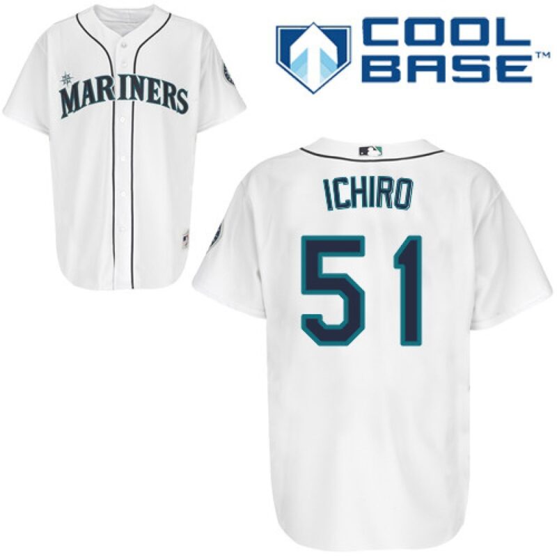 68635b5161fb9_1 Mariners #51 ichiro Suzuki White Cool Base Stitched MLB Jersey