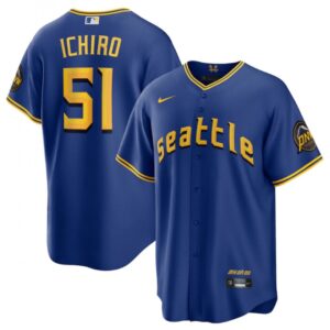 68635b6e72fe7_1 Youth Seattle Mariners #51 ichiro Suzuki Royal 2023 City Connect Stitched Baseball Jersey