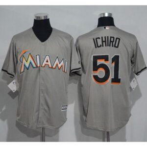 68635baa968ae_1 marlins #51 ichiro Suzuki Grey New Cool Base Stitched MLB Jersey