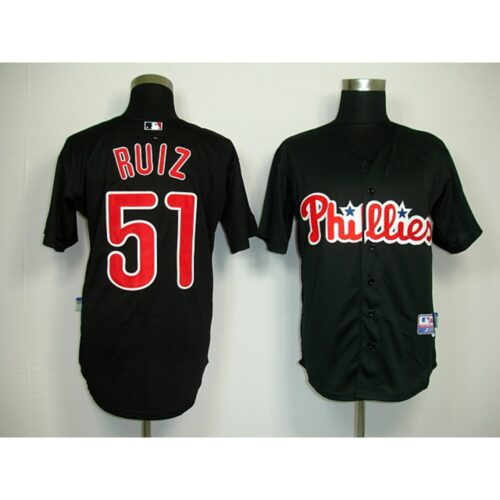 68635bb6ad15c_1 Phillies #51 Carlos Ruiz Black Stitched MLB Jersey