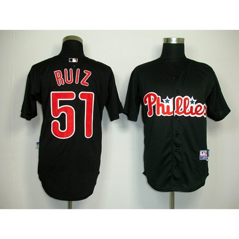 68635bb6ad15c_1 Phillies #51 Carlos Ruiz Black Stitched MLB Jersey
