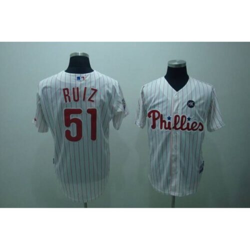 68635bc3769b5_1 Phillies #51 Carlos Ruiz Stitched White Red Strip MLB Jersey