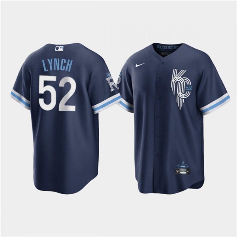 68635bcf6ba04_1 Men's Kansas City Royals #52 Daniel Lynch 2022 Navy City Connect Cool Base Stitched Jersey