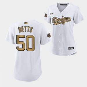 68635bdc57118_1 Women's Los Angeles Dodgers #50 Mookie Betts 2022 All-Star White Stitched Baseball Jersey(Run Small)