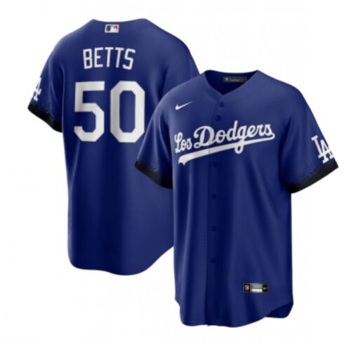 68635bef6190e_1 Youth Los Angeles Dodgers #50 Mookie Betts 2021 Royal City Connect Cool Base Stitched Baseball Jersey