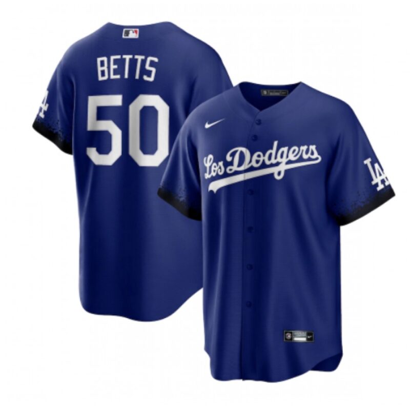 68635bef6190e_1 Youth Los Angeles Dodgers #50 Mookie Betts 2021 Royal City Connect Cool Base Stitched Baseball Jersey