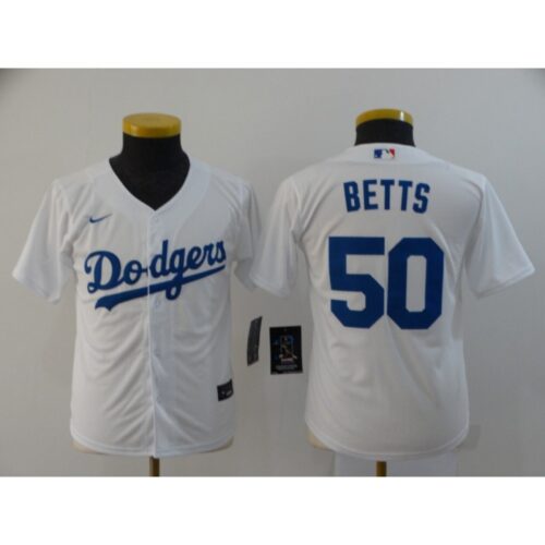 68635bf4b25d6_1 Youth Los Angeles Dodgers #50 Mookie Betts White Cool Base Stitched MLB Jersey