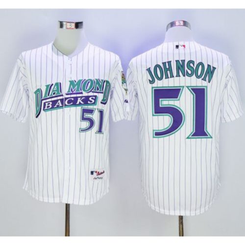 68635c1818703_1 Diamondbacks #51 Randy Johnson White 1999 Turn Back The Clock Stitched MLB Jersey