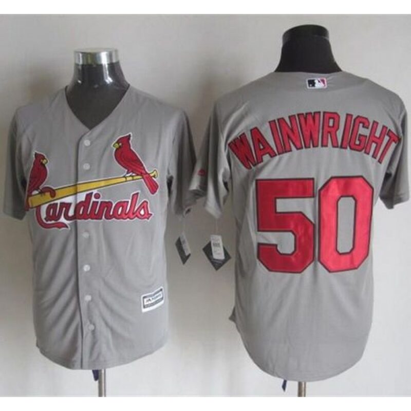 68635c494d537_1 Cardinals #50 Adam Wainwright Grey New Cool Base Stitched MLB Jersey