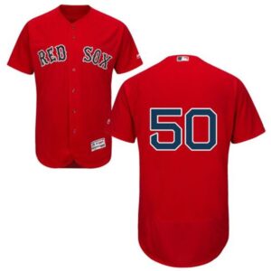 68635c9784841_1 Red Sox #50 Mookie Betts Red Flexbase Authentic Collection Stitched MLB Jersey