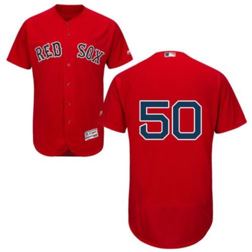 68635c9784841_1 Red Sox #50 Mookie Betts Red Flexbase Authentic Collection Stitched MLB Jersey