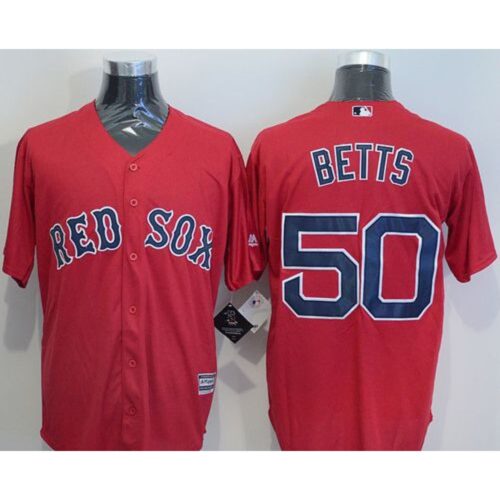 68635c9a95dbb_1 Red Sox #50 Mookie Betts Red New Cool Base Stitched MLB Jersey