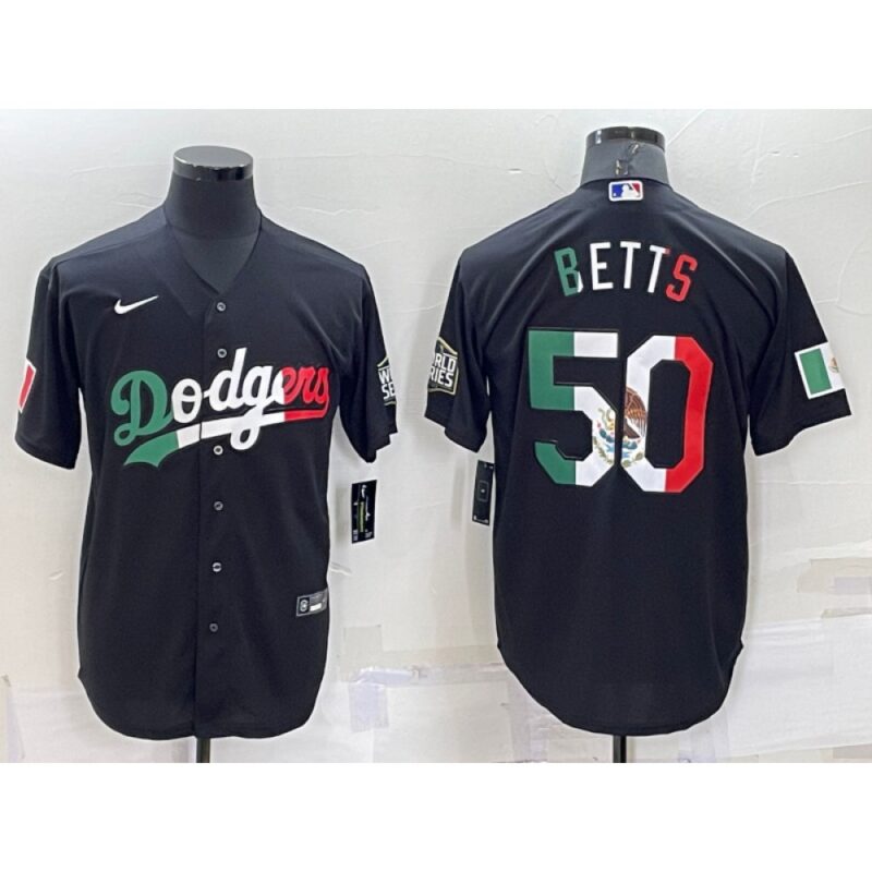 68635cbf786e5_1 Men's Los Angeles Dodgers #50 Mookie Betts Black Mexico Cool Base Stitched Baseball Jersey