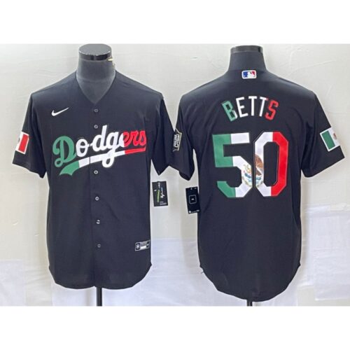 68635cc2ee698_1 Men's Los Angeles Dodgers #50 Mookie Betts Black Mexico Cool Base Stitched Baseball Jersey